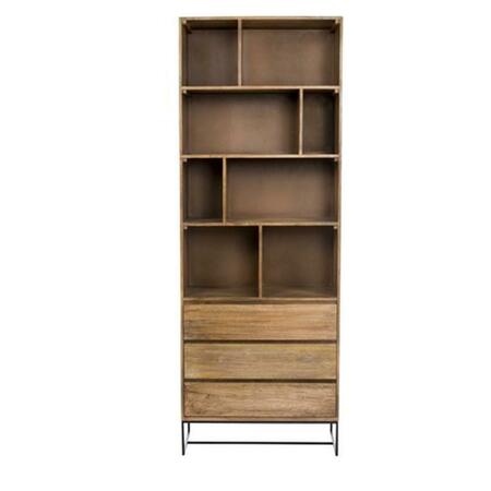 MOES HOME COLLECTION Colvin Shelf with Drawers- Natural SR-1024-24